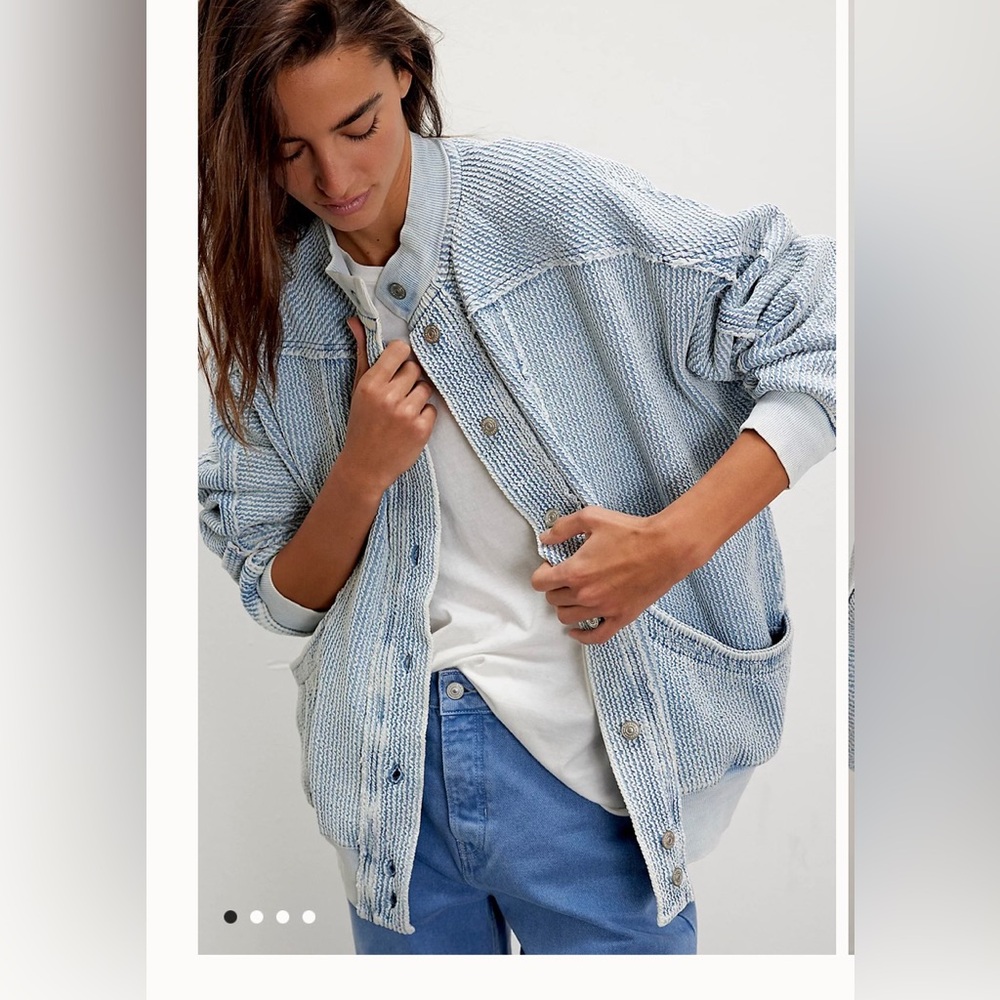 Free People Light Blue Jacket